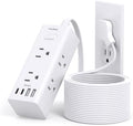 One Beat 15Ft Extension Cord with Multiple Outlets,Flat Plug Power Strip by OneBeat