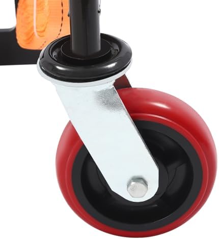 Manual Furniture Mover Equipment, Heavy-Duty 1300lb Lifting Capacity, 12 Inch Height, Set of 4 PP Casters, Black, Removable Handle and Straps, Ideal for Homes, Offices, Warehouses - Image 6
