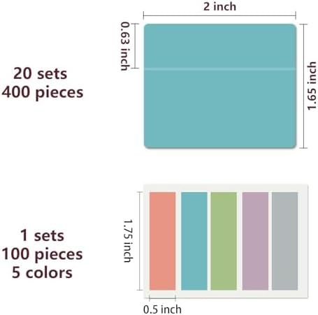 ELII 500 PCS Tabs for Annotating Books, Clear Book Tabs Sticky Index Tabs - Image 2