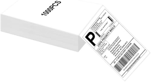 Joyberg 4x6 Thermal Labels 1000 PCS, Shipping Labels, Strong Adhesive Thermal Label, White Printer Paper/Label by Joyberg