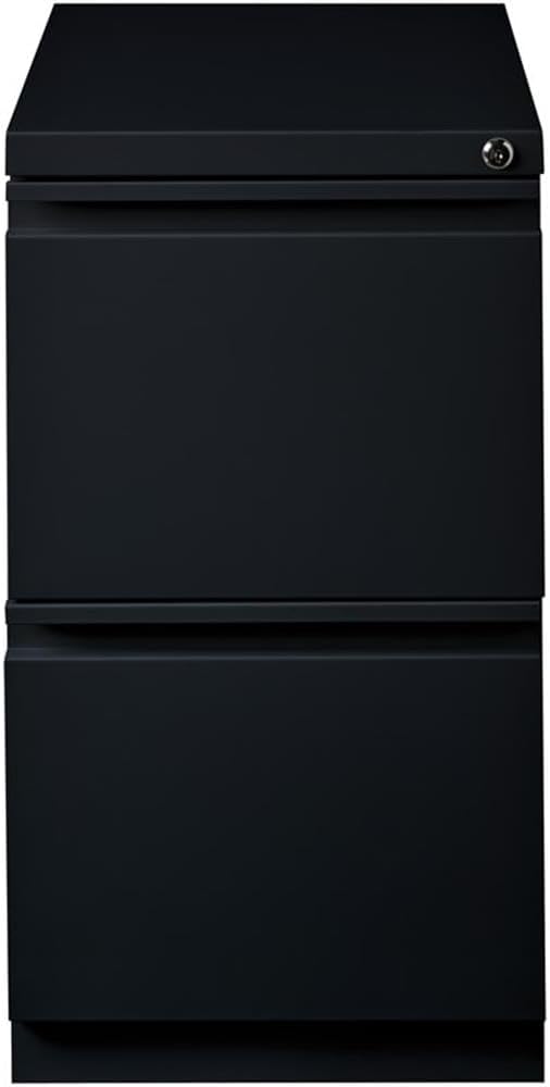 Pemberly Row 2 Drawers 27.75" Vertical Black Metal Filing Cabinet Lockable - Image 5