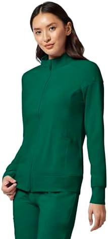 Cherokee iFlex Scrub Jacket for Women 2 Pocket Zip Front - Image 2