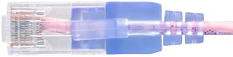 Monoprice Cat6A Ethernet Patch Cable - Snagless, UTP, 550MJz, 10G, 5 Pack, 36AWG, 5 Feet, Pink - SlimRun Series - Image 4