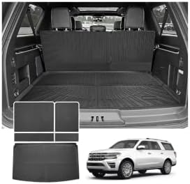 Cartist Trunk Mat & Backrest Mat for Ford Expedition Max/Lincoln Navigator L 2018-2024, All Weather Rear Seat Back Cover Cargo Mat for 18-24 Expedition Max/Navigator L Accessories (Only for Max & L) by cartist