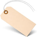 Durable Manila Tags with Wire Attached, #5, 4 3/4" x 2 3/8", 200 Tags by EZDOMQualityTags
