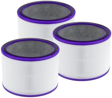 Nispira HP01 HP02 DP01 968125-03 Replacement Filter Compatible with Dyson Pure Cool Link Desk & Pure Hot Cool Link Air Purifiers Evo Filter 968125-03 2-in-1 HEPA Activated Carbon, 3 Pack by Nispira