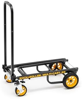 Rock-N-Roller R2RT (Micro) 8-in-1 Folding Multi-Cart/Hand Truck/Dolly/Platform Cart/26" to 39" Telescoping Frame/350 lbs. Load Capacity, Black - Image 3