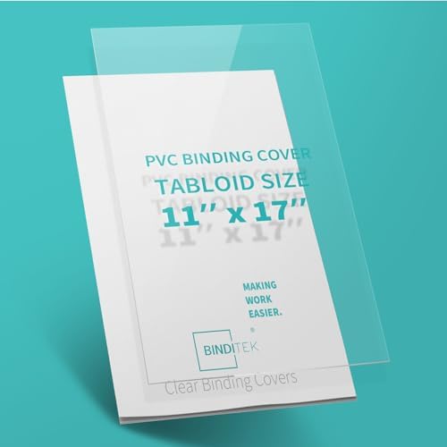 Binditek 8 Mil PVC Binding Covers, 11 x 17 Inches, Clear, 100 Pack - Image 6