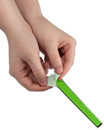 Carstens Adhesive Sticker Labels, 5 3/8” x 1”, Binder Labels for 1” Ring Binder Spines, Green, Roll of 200 - Image 3