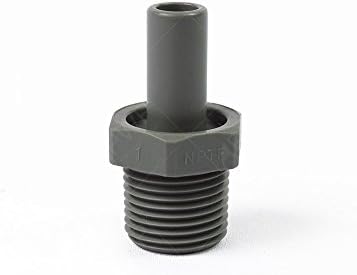 John Guest Push-to-connect male threaded stem adapter, 1/4" x 1/8" NPTM, 10/pack - Image 2