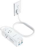 Olcorife USB Power Strip with 3 AC Outlets 6 USB Ports(4 USB C),5 FT by olcorife