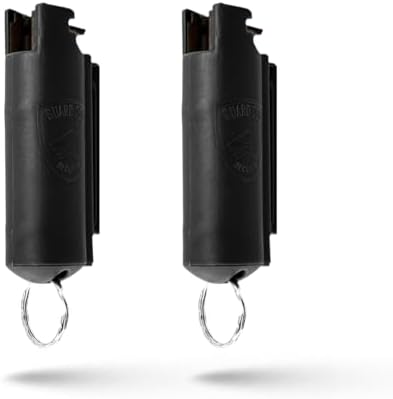 Guard Dog Security Quick Action Pepper Spray Self Defense Keychain, Maximum Strength 1.44 MC, OC Spray, 16-Foot Range, Twist-Lock Safety, Belt Clip for Easy Carry for Women and Men, Made in USA by GuardDogSecurity