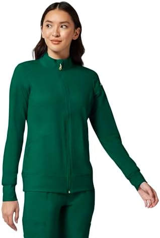 Cherokee iFlex Scrub Jacket for Women 2 Pocket Zip Front - Image 4
