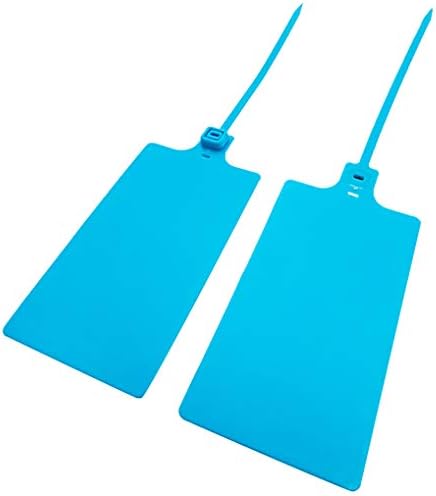 Plastic Seals Shipping Tags Logistics Use Big Sign Tie Large Label Tie, 255 mm Total Length, Package of 100 pcs (Blue) - Image 7