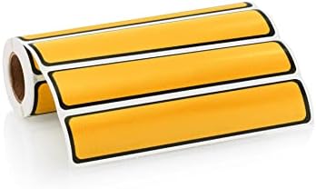 Carstens Adhesive Sticker Labels, 5 3/8” x 1”, Binder Labels for 1” Ring Binder Spines, Goldenrod, Roll of 200 - Image 6