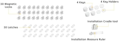 Vmaisi Magnetic Cabinet Locks for Babies (Standard, Count, 30.00) - Image 2
