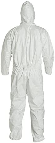 DuPont Tyvek 400 TY127S TAA Compliant Disposable Protective Coverall with Respirator-Fit Hood and Elastic Cuff, White, 2X-Large (Pack of 25) - Image 7