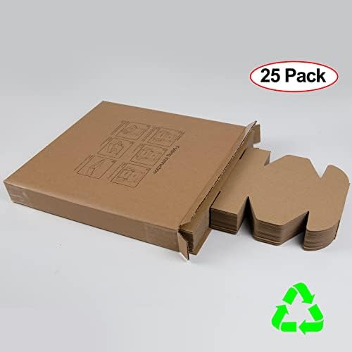 4x4x2 Inches Shipping Boxes Pack of 25, Brown Corrugated Cardboard Boxes for Small Bussiness - Image 6