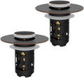 Hibbent 2 PCS Upgraded 3 in 1 Bathroom Sink Drain Strainer, Pop Up Stopper by Hibbent