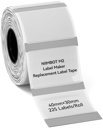 NIIMBOT M2/M3 Thermal Transfer Labels 1.57''x1.18'', Clear by NIIMBOT%C2%AE