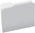 Pendaflex File Folders, 100 Pack, Durable Gray Folders, Letter Size (8.5" x 11"), 3 Tabs for Easy Labeling, Neutral Aesthetic Organization Essentials for Home, Office & School by TOPSProducts