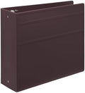 Carstens 4-Inch Heavy Duty 3-Ring Binder - Side Opening, Plum, Durable Plastic, Precision No-Gap Rings, Waterproof Cover, No Pockets, Holds 600 Letter Sheets, BPA-Free Made in USA (1841-3R) by Carstens