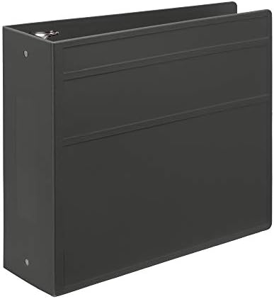 Carstens 4-Inch Heavy Duty 3-Ring Binder - Side Opening, Charcoal Gray, Durable Plastic, Precision No-Gap Rings, Waterproof Cover, No Pockets, Holds 600 Letter Sheets, BPA-Free, Made in USA (1851-3R) - Image 6