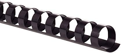 GBC Binding Spines / Spirals / Coils, 9/16", 105 Sheet Capacity, CombBind, Black, 100 Pack (4000080G) by GBC