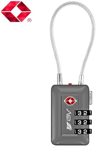 TSA Accepted Luggage Travel Lock, Set-Your-Own Combination Lock for School Gym Locker, Luggage Suitcase Baggage Locks, Filing Cabinets, Toolbox, Case (Slate Gray, 1 Pack) - Image 2