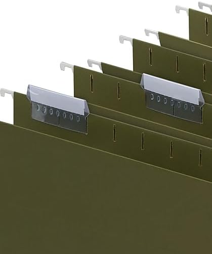 Staples Hanging File Folders, Letter Size, 5-Tab, Green, 100/Carton - Image 5