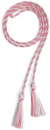 Endea Graduation Single Honor Cord Two-Color (Pink/White) - Image 5