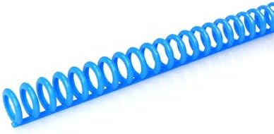 Rayson PROC1530BU Click Binding Spines, 3:1 Pitch, 120 Sheets Binding Capacity, 3/5" Diameter, Blue, 30/Box - Image 2