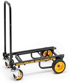 Rock-N-Roller R2G (Micro Ground Glider) 8-in-1 Folding Multi-Cart/Hand Truck/Dolly/Platform Cart/26" to 39" Telescoping Frame/350 lbs. Load Capacity, Black - Image 3