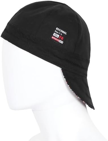 BOCOMAL FR Welding Cap Paisley Printed CAT2 Midweight 6 Pannel Welder Caps - Image 5