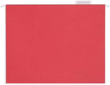 Blue Summit Supplies 25 Hanging File Folders, Letter Size, Red - Image 6