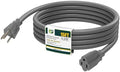 EP 15 FT Outdoor Extension Cord, 16/3 SJTW Heavy Duty Grey, ETL Listed by ENERGYPRO