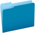Pendaflex Two-Tone Color File Folders, Letter Size, Blue, 1/3 Cut, 100 per box (152 1/3 BLU), 12 inches by TOPSProducts