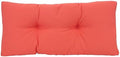 Klear Vu The Gripper Omega Non-Slip Tufted Bench Cushion for Indoor Furniture, Assembled in USA, Entryway Storage, Bay Window, Corner Nook or Piano Seat, 30 Inches, Solid Coral by KlearVUHomeTextiles