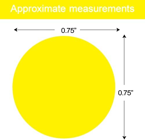 1400 PCS Yellow Dot Stickers Round Coding Labels Circle Dots Labels Stickers Polka Circle Dot Stickers Label Sticker for Office,Classroom,Papers Etc - Image 2