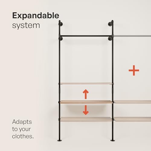 pamo Appendiabiti da Parete con Ripiani – 296x222x32 cm, fino a 460 kg - Image 6
