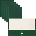Better Office Products Two Pocket Portfolio Folders, 50-Pack, Dark Green, Letter Size Paper Folders, 50 Pieces, Hunter Green by BetterOfficeProducts