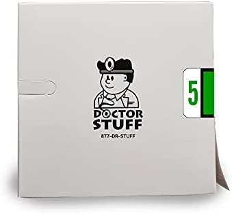 Doctor Stuff - File Folder Labels, Number 5, Tab Products 1282 Match - A1282 Series Chart Stickers, Dark Green, 1" x 1-1/4", #5, 500/Roll - Image 4