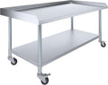 30" x 60" Stainless Steel Rolling Equipment Stand with Casters | 27" High Commercial Kitchen Work Table for Restaurant, Bakery, Garage & Foodservice by ExpressKitchQuip