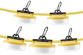 LED Construction String Lights 50FT, 5000 LM, 5000K Daylight LED String Work Lights, 50W Temporary Lighting for Job Site Outdoor Indoor, IP65 Waterproof Temporary Construction Lights, ETL Listed by Unknown