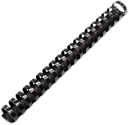 Binditek Plastic Binding Comb Spines, 3/4 Inch, 19 Ring, Black, 30 Pack by Binditek