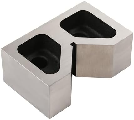 HFS(R) Cast Iron V-Block Set, 2-Piece Matched Machinist V Blocks, 6 X 3-1/8 X 2-1/2 Inch, Precision Ground for Machining, Inspection & Setup - Image 7