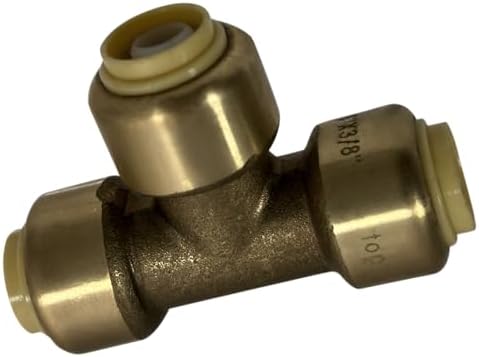 XFITTING Push Fit 3/8 Inch x 3/8 inch x 3/8 inch Push Fit Tee, 2 Pieces - Image 3