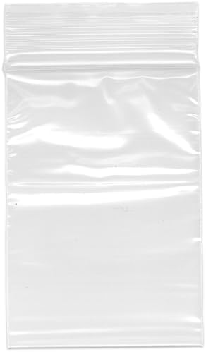 Plymor 2.5 x 3.5 inch, 2 Mil Zipper Reclosable Bags (Case of 10,000) by Plymor
