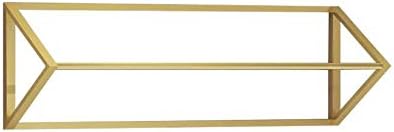 Creative Triangle Display Garment Racks in Boutique Clothing Stores, Wall-Mounted Hanging Clothes Shelf in Home, Towel Racks for Bathroom Storage (Gold, 31.5" L) by MDEPYCO