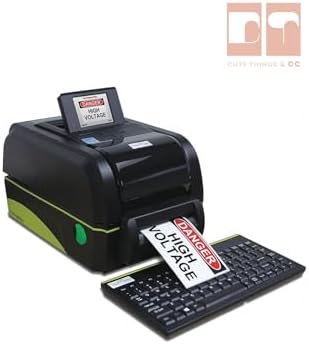 Cute Things & CC VnM4 PRO Safety Sign and Label Maker with LCD Screen and Compact Keyboard. Prints 1" to 4" Vinyl Media and die-Cut Labels. Vinyl Printer Labels - Image 2